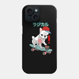 French Bulldog Freestyle: Café Cruisin' on Wheels Phone Case