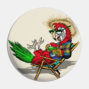 Parrot Beach Chair Pin