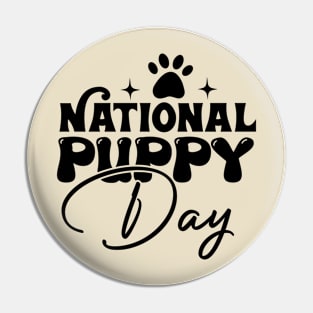 National-Puppy-Day Pin