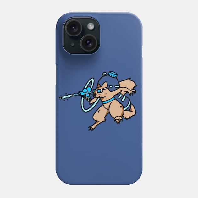 Hydration Hero Squirrel Phone Case by OpsimathArt