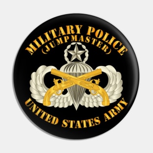 Military Police Branch w Jumpmaster Airborne Badge Pin