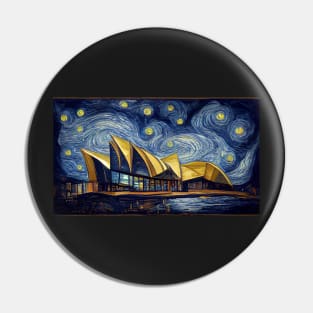 Sydney opera house like starry night Pin