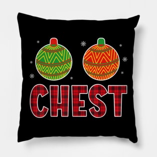 Funny Chest Nuts Couples Christmas Chestnuts Pillow