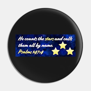 Stars Bible Quote Pin