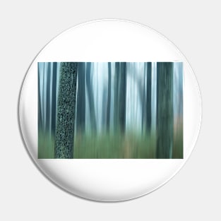 semi blurred trees in forest with vertical lines Pin