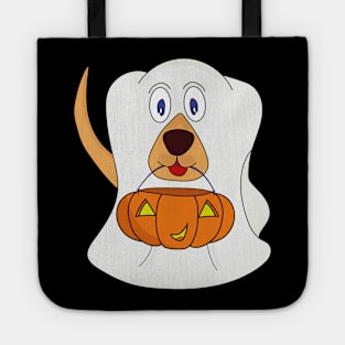 Trick or Treat Dog Ghost Halloween Costume Tote