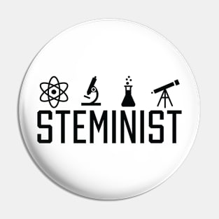 STEMINIST - Funny Science Joke Pin