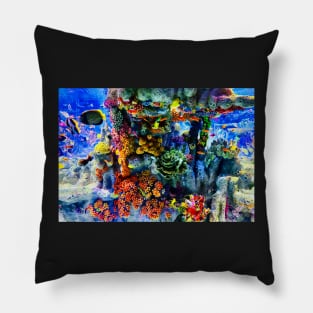 Colorful Fish in the Coral Pillow