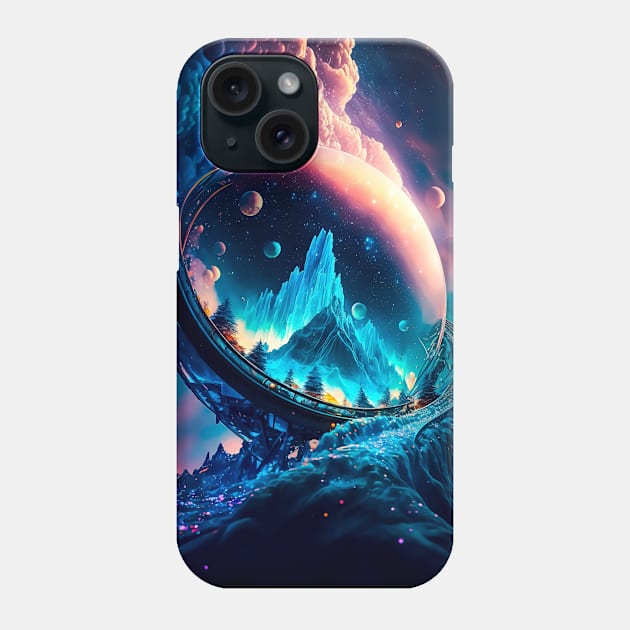 Chaotic Cosmos: Enchanting Views Phone Case by James Garcia