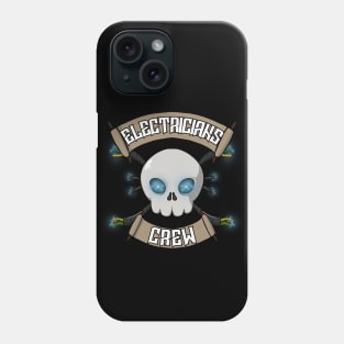 Electricians crew Jolly Roger pirate flag Phone Case