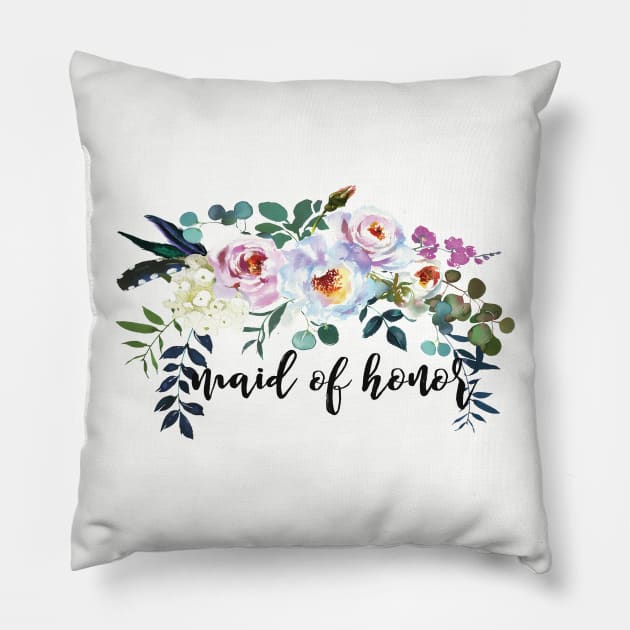 Maid of Honor Pillow by gatherandgrace