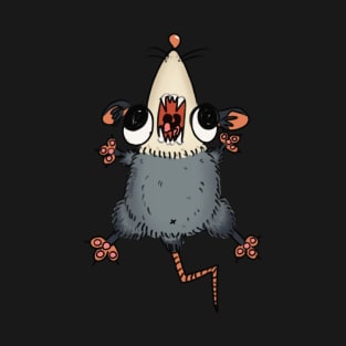 Screaming Possum Opossum V07 T-Shirt