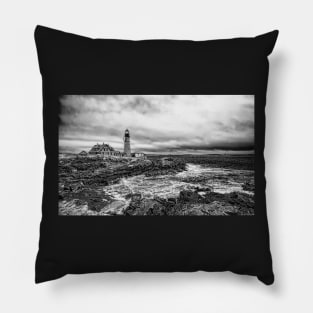 Portland Headlight Christmas Pillow