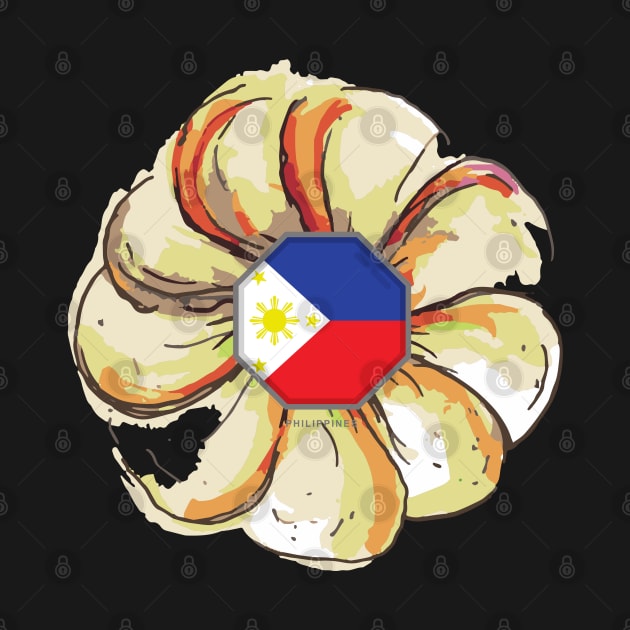 pilipinas flag on a flower by CatheBelan