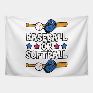 Baseball Or Softball Tapestry