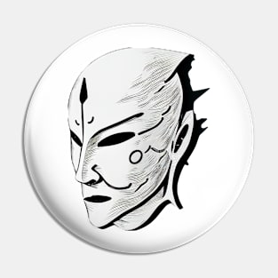 Monochrome face Pin