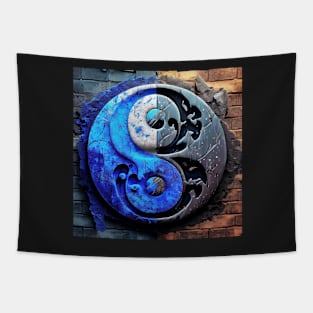 yin yang Tapestry