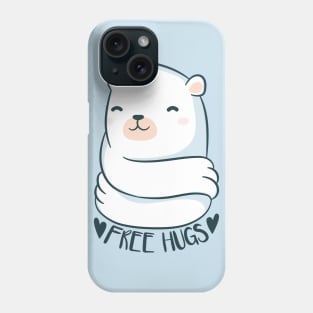 Polar Bear free hugs Phone Case