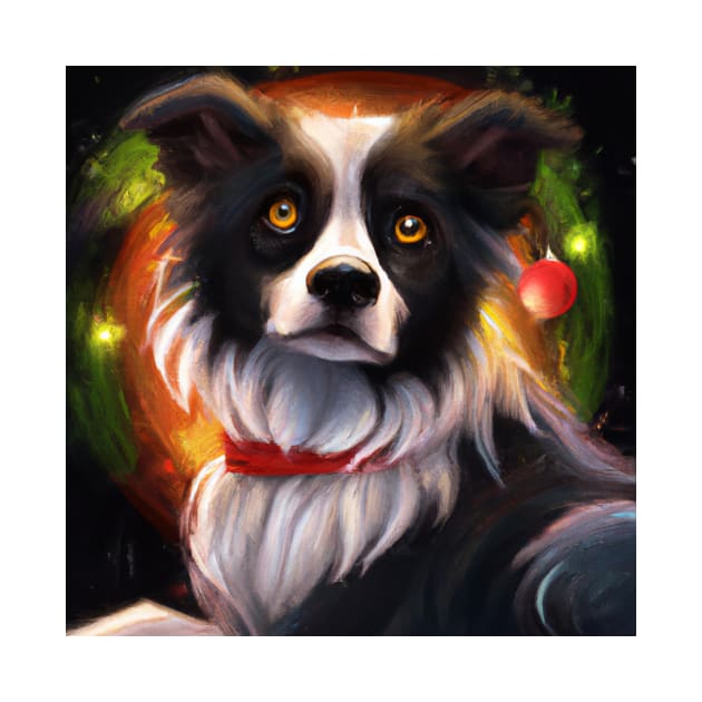Cute Border Collie Drawing by Play Zoo