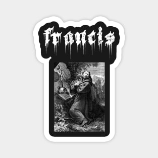 Saint Francis of Assisi Gothic Death Metal Magnet