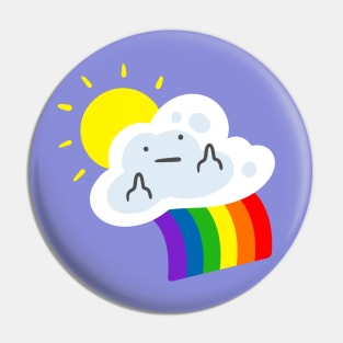 The Don't Give a Heck Rainbow Pin