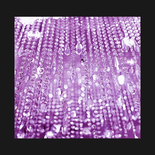 Photographic Image of Purple Glow of Crystals and Light by CrazyCraftLady