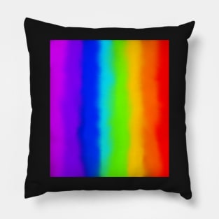 blurry rainbow Pillow