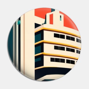 Minimalist City House Pin