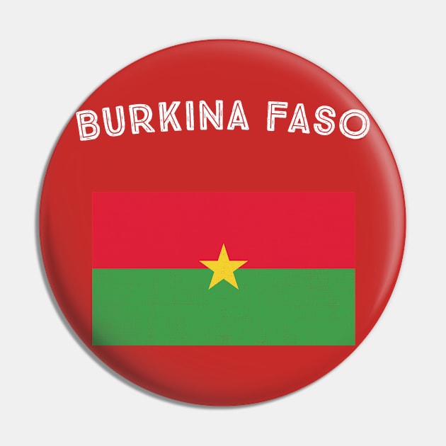 Burkina Faso Flag Pin by phenomad