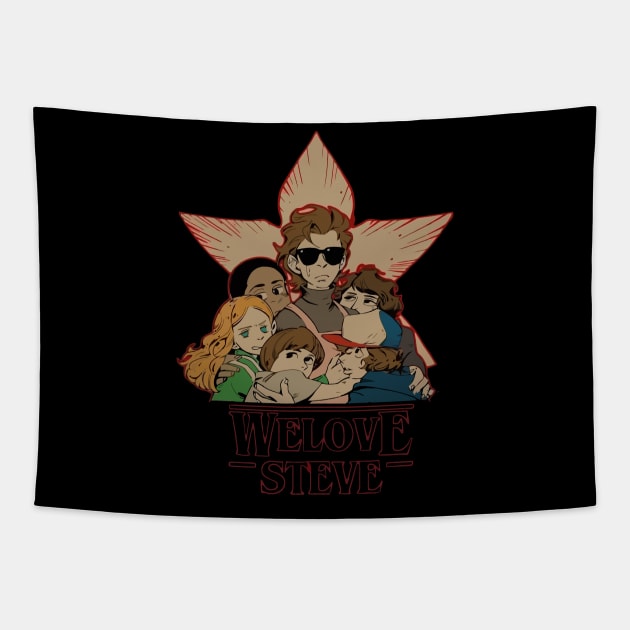 We Love Steve Harrington Tapestry by christinehearst