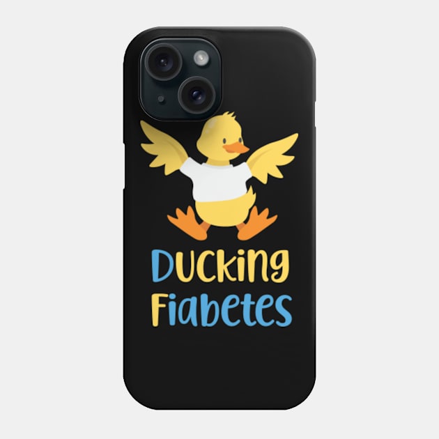 Ducking Fiabetes Duck Phone Case by GreenCraft