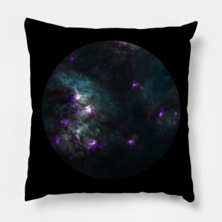 purple stars and night sky Pillow