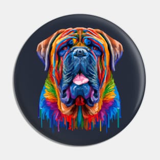 English Mastiff Artwork Pin