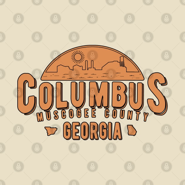 Columbus Georgia Badge Logo by JakeRhodes