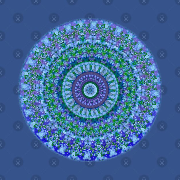 Blue Spirit Mandala by InspiraImage