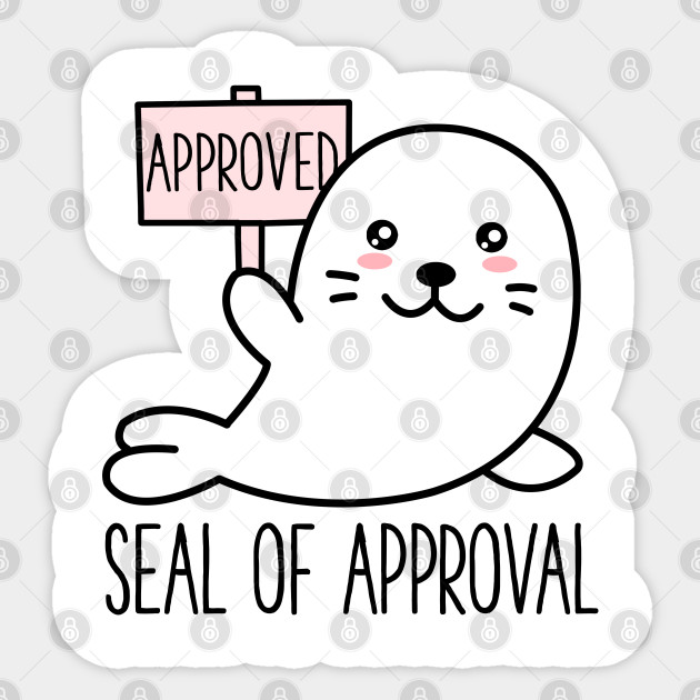 Cute Funny Seal Of Approval Kawaii Animal Sarcastic Pun Seal Of Approval Sticker Teepublic,Pablo Picasso Animal Line Drawings