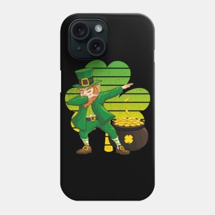 Dabbing Leprechaun St. Patricks Day Vintage Retro Clover Shamrock Phone Case