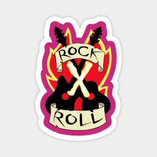 Rock X Roll Crop Top Magnet