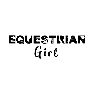 Equestrian Girl (Black) T-Shirt