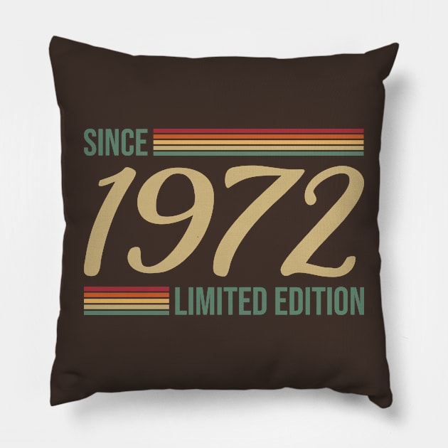 Vintage since 1972 Limited Edition Gift Pillow by POS