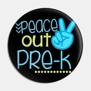 Peace Out Pre-K  End Of School Year Teacher Student Pin