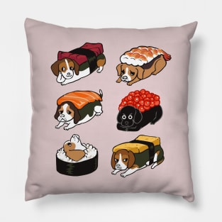 Sushi Beagle Pillow