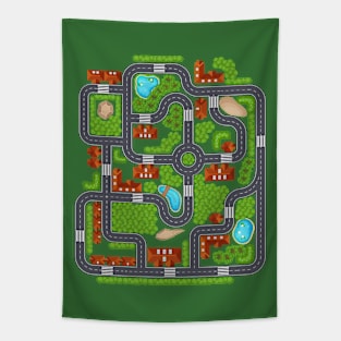 Play Cars PlayMat Dad Mom Back Massage Fathers Mothers Day Tapestry