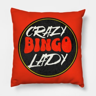 Bingo lady Retro Pillow