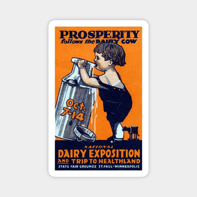 1915 Dairy Exposition Magnet by historicimage