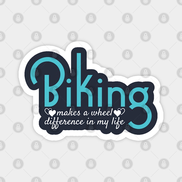 Love Cycling Funny Wordplay Magnet by ElusiveIntro