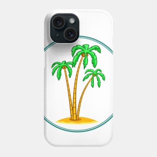 Palms on islet Phone Case