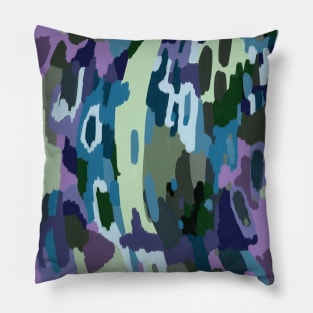 Blue camuflage Pillow