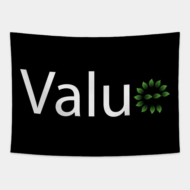 Value typography design Tapestry by CRE4T1V1TY