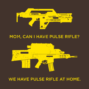 Pulse Rifle at Home - yellow T-Shirt